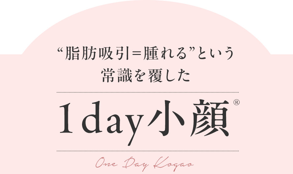 脂肪吸引=腫れるという常識を覆した1day小顔®︎
